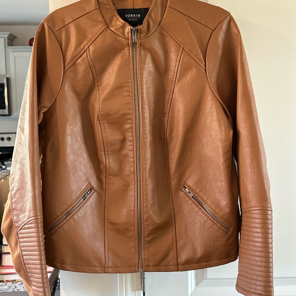 Torrid Women's Brown Leather Jacket